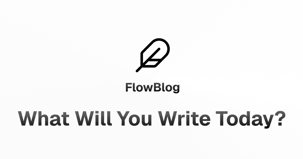 🚀 Introducing FlowBlog: A Minimalist, Developer-First Blogging Platform